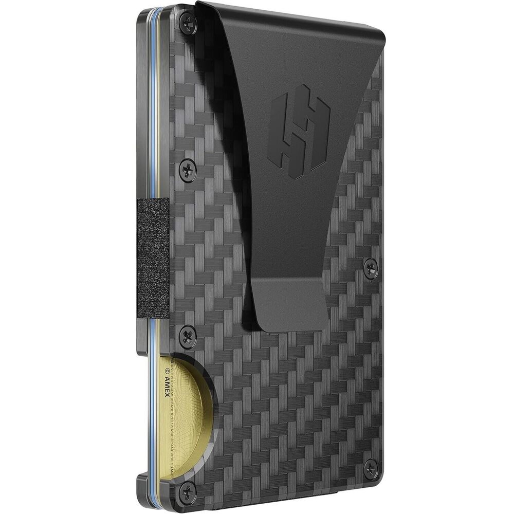 Wallet for Men - Slim RFID Blocking Metal Wallet with Money Clip